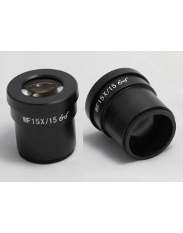 New PAIR OF WF15X /15mm High Eye-point Eyepiece For Compound Microscope 30mm