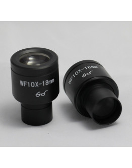 PAIR OF WIDEFIELD WF10X High Eye-point EYEPIECES FOR MICROSCOPE 23.2mm
