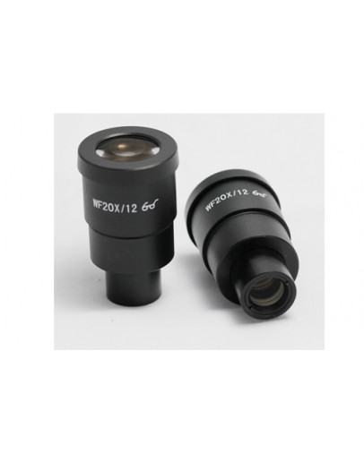 NEW PAIR WF20X /12 High Eye-point Eyepiece For Stereo Microscope DIA.30mm NEW PAIR WF20X /12 High Eye-point Eyepiece For Stereo Microscope DIA.30mm
