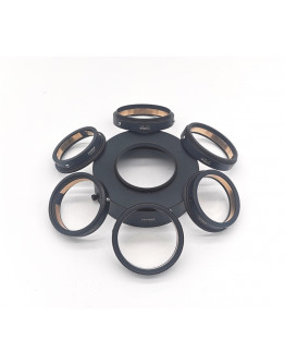 47mm 49mm 50mm 52.5mm 54mm 57mm 58mm 62.5mm 67mm 104mm to M65X1 Lens Adapter W/ Projection Circle