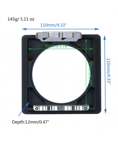 New Lens Board Adapter for Arca to Linhof Technika 4x5 Large Format 110x110mm