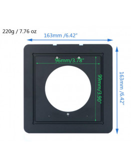 Lens Board Adapter for Linhof Technika 99X96mm Lens on Cambo Large Format 163mm