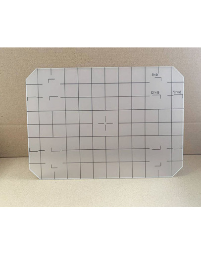 New 5x7" Ground Glass Focusing Screen with Grid 179x129x1.8mm CUSTOM SIZE